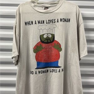 Vintage South Park chef t shirt promotion t shirt